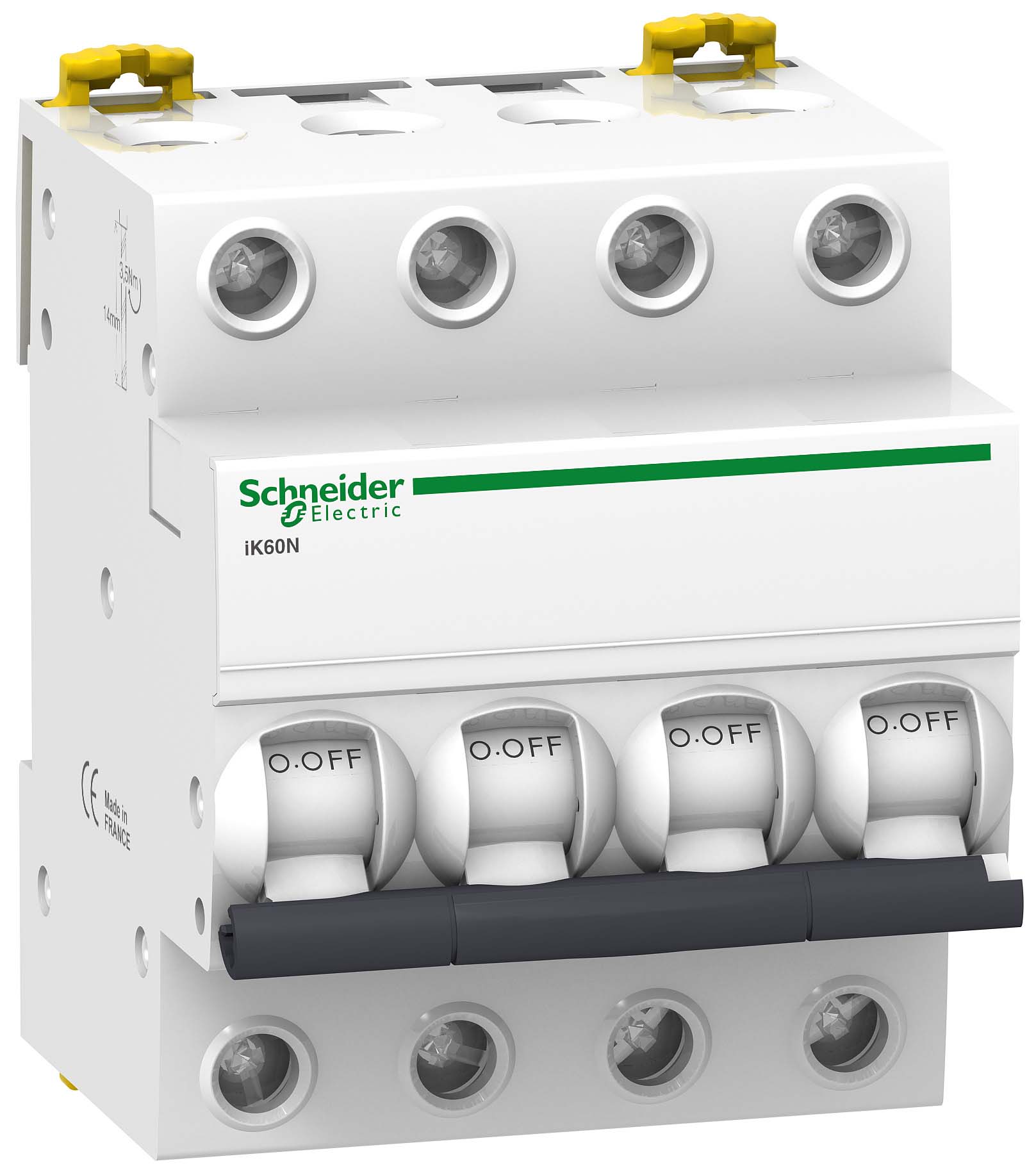 Автоматический выключатель 4P Schneider Electric Acti 9 iK60