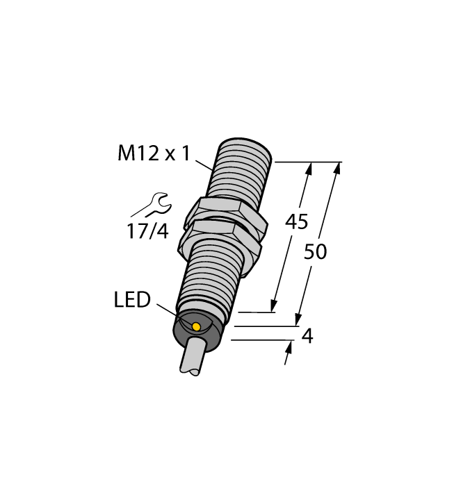 фото:TURCK Индуктивный датчик BI4-M12-VP6X 7M