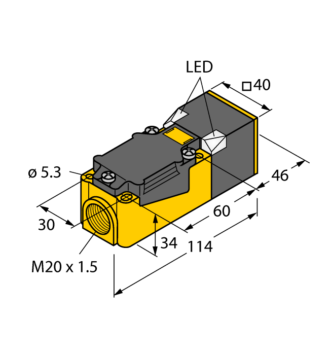 фото:TURCK Индуктивный датчик NI50U-CP40-VP4X2